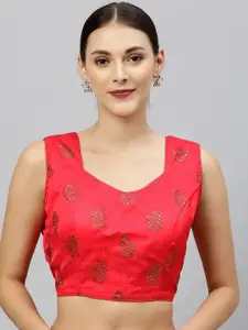 Amrutam Fab Printed Silk Saree Blouse