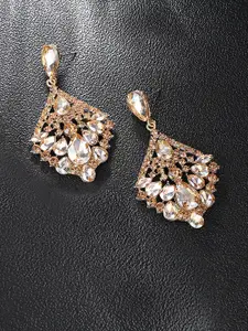 Bellofox Gold Plated Contemporary Drop Earrings