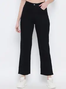 BAESD Women Flared High-Rise Stretchable Jeans