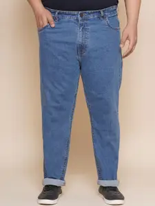 John Pride Plus Size Men Mid-Rise Light Fade Stretchable Jeans