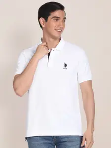U.S. Polo Assn. Contrast Placket Solid Polo Shirt