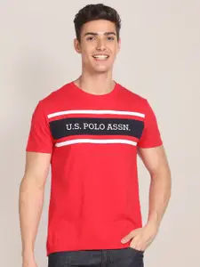 U.S. Polo Assn. Brand Embroidered Cotton T-Shirt