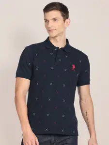 U.S. Polo Assn. All Over Brand Print Polo Shirt