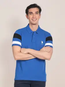 U.S. Polo Assn. Striped Sleeve Cotton Polo Shirt