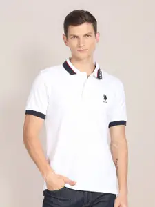 U.S. Polo Assn. Printed Collar Pure Cotton Polo Shirt