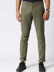 DRAGON HILL Men Slim Fit Cotton Chinos Trousers