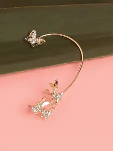 SOHI Gold-Plated Animal Shaped Ear Cuff Earrings