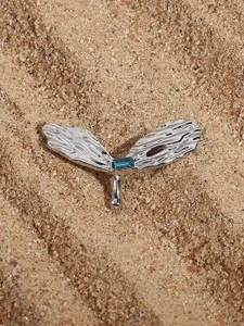 SOHI Silver-Plated Contemporary Studs Ear Cuff