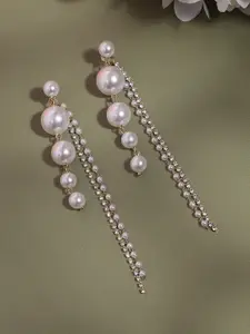 SOHI Pearls Drop-Earrings