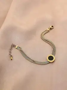 VIEN Gold-Plated Link Bracelet