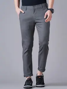 British Club Men Smart Slim Fit Low Rise Chinos Trousers