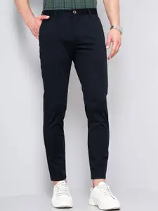 British Club Men Smart Slim Fit Low Rise Trousers