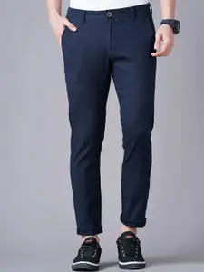 British Club Men Smart Slim Fit Low Rise Chinos Trousers