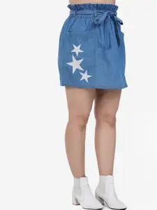 SUMAVI-FASHION SUMAVI-FASHION Denim A-Line Mini Skirt