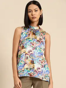 all about you Sleeveless Floral Printed Top