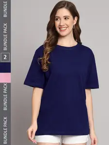 Funday Fashion Pack Of 2 Cotton Oversized T-shirts