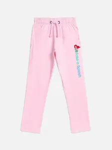 Kids Ville Girls Disney Princess Printed Pure Cotton Lounge Pants