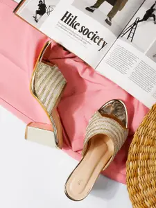 Shezone Embellished Block Heels