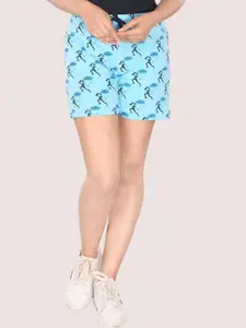 StyleAOne Women Conversational Printed Cotton Shorts