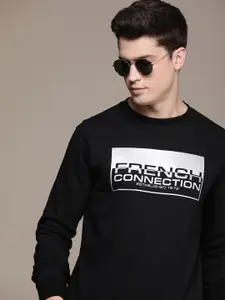French Connection Brand Logo Printed Pullover Sweatshirt