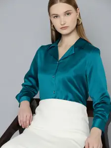 Chemistry Satin Finish Casual Shirt