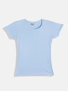 Eteenz Girls Cotton Regular Fit T-shirt