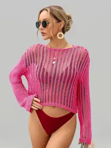 JC Collection Crochet Cover-up Swim Wear
