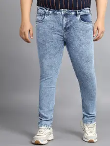 Urbano Plus Men Regular Fit Mid-Rise Heavy Fade Stretchable Jeans