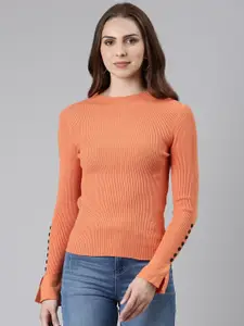 SHOWOFF High Neck Fitted Top