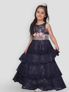 Lil Peacock Sleeveless Lace Tiered Fit & Flare Dress