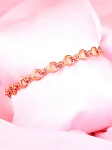 Estele Rose Gold-Plated Alloy Link Bracelet