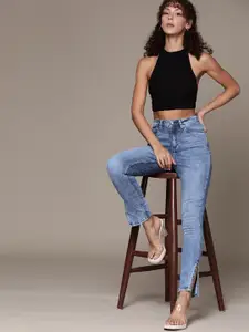 bebe Women Denim Daze Super Skinny High-Rise  Jeans