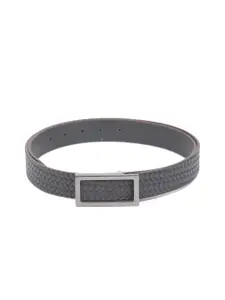 Calvadoss Boys Textured Leather Wide Belt