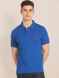 U.S. Polo Assn. Half Sleeve Pure Cotton Slim Fit Polo T-shirt