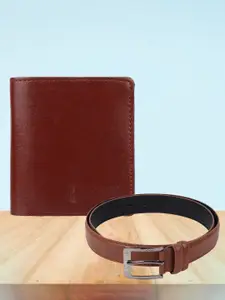 Swiss Design Swiss Design Men Two Fold Wallet & Belt