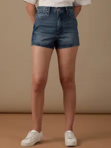 Wrangler Women High-Rise Cotton Denim Shorts