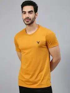 FTX Round Neck Casual Cotton Knitted T-shirt
