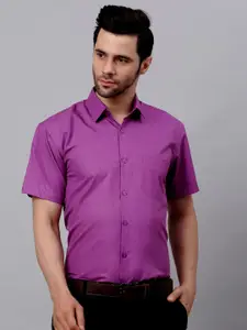 JAINISH Spread Collar Classic Fit Pure Cotton Formal Shirt