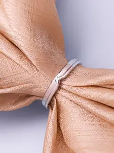 Zavya Men Rhodium-Plated 925 Pure Sterling Silver Finger Ring