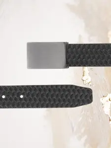 Calvadoss Men Textured Leather Belt