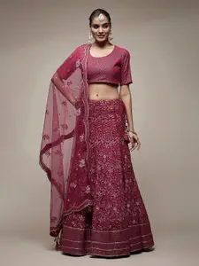 Biba Ethnic Motifs Sequinned Embroidered Ready to Wear Lehenga & Blouse With Dupatta