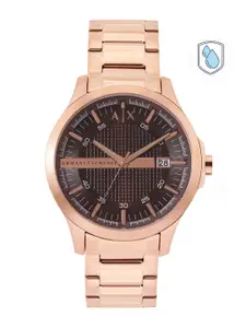 Armani Exchange Men Bracelet Style Analogue Watch AX2449-Rose Gold