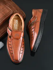 Rising Wolf Men Perforated Shoe-Style Sandals