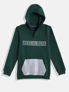 Allen Solly Junior Boys Brand Logo Print Hooded Sweatshirt