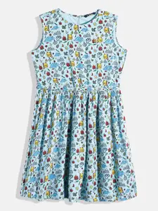 Allen Solly Junior Girls Conversational Printed A-Line Dress