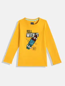 Allen Solly Junior Boys Embellished Pure Cotton T-shirt