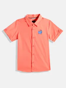Allen Solly Junior Boys Solid Pure Cotton Casual Shirt