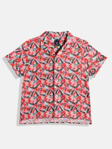 Allen Solly Junior Boys Printed Pure Cotton Casual Shirt