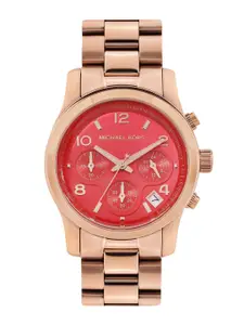 Michael Kors Women Runway Bracelet Style Analogue Chronograph Watch MK7352