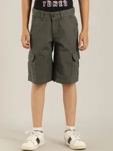 Indian Terrain Boys Pure Cotton Cargo Shorts